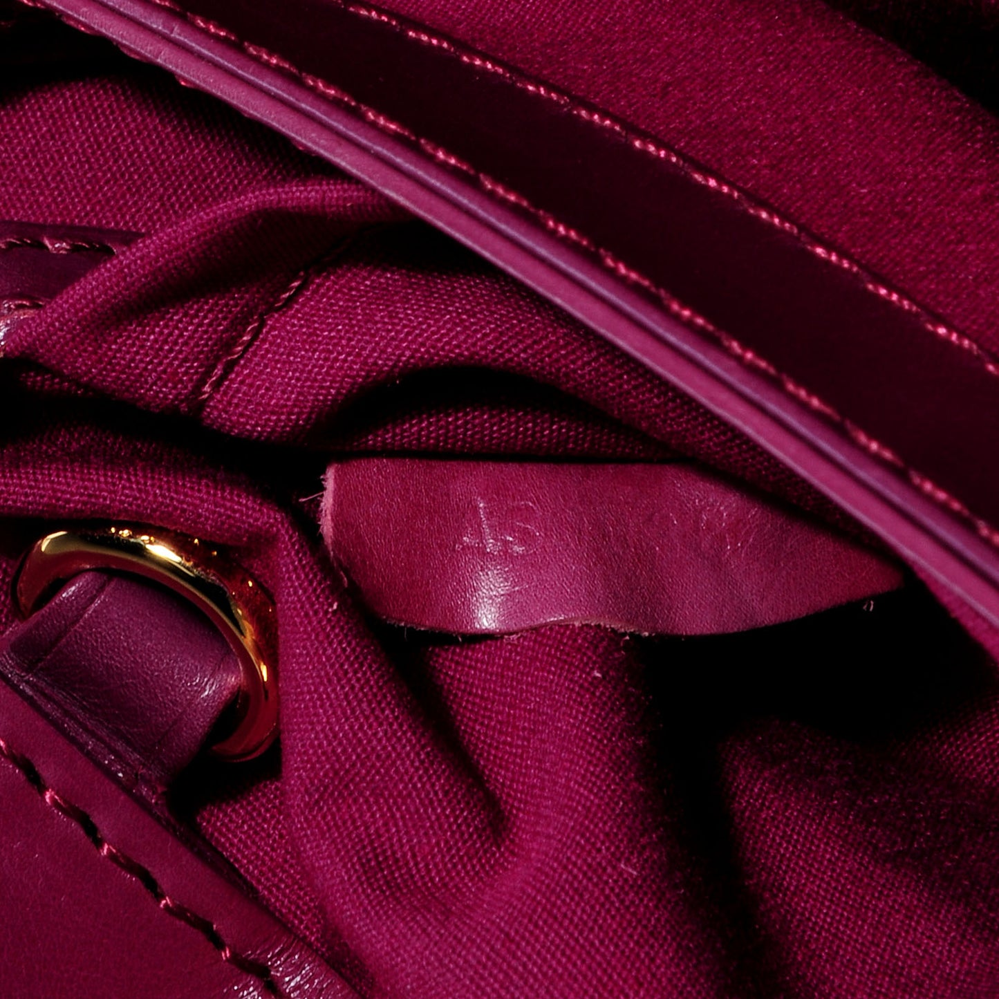 Monogram Denim Quilted Linda Fuchsia
