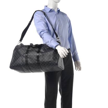 Louis Vuitton Damier Graphite Keepall Bandouliere 55 2 of 7