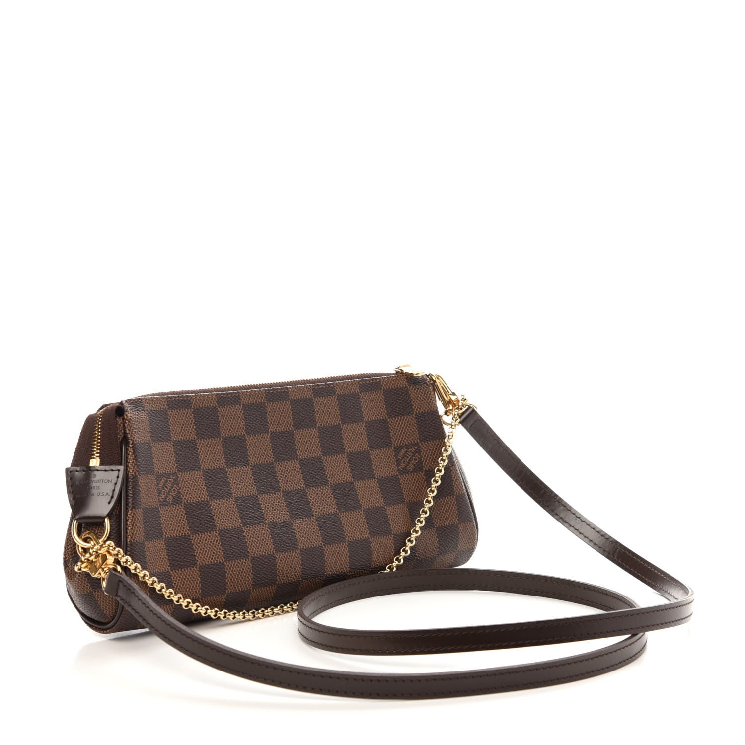 Louis Vuitton Damier Ebene Eva Clutch 3 of 10