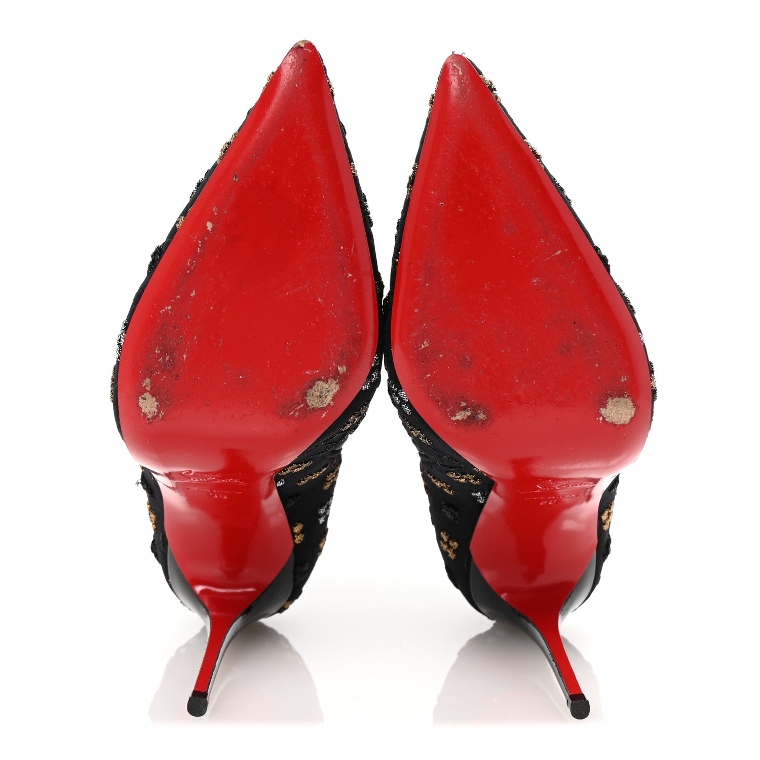 Christian Louboutin Jacquard Loubi In The Sky So Kate Booty 100 Ankle Boots 38 Multi Black 6 of 9