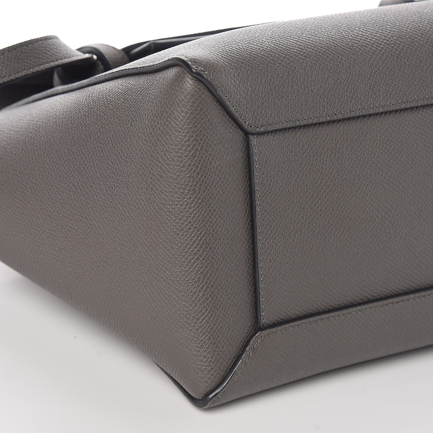 Celine Grained Calfskin Micro Belt Bag Grey 9 of 10