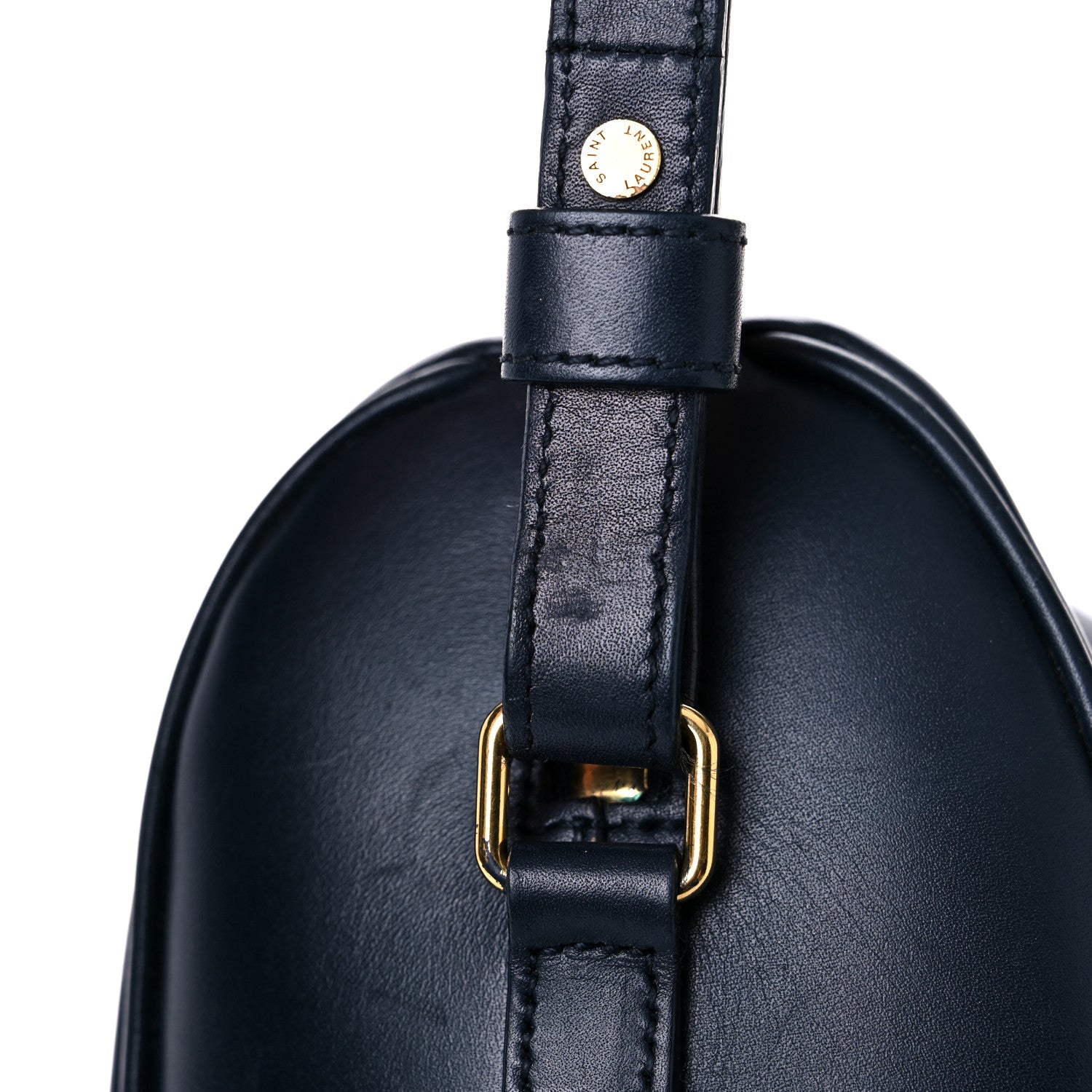 Saint Laurent Calfskin Classic Baby Duffle Navy Blue 24 of 27
