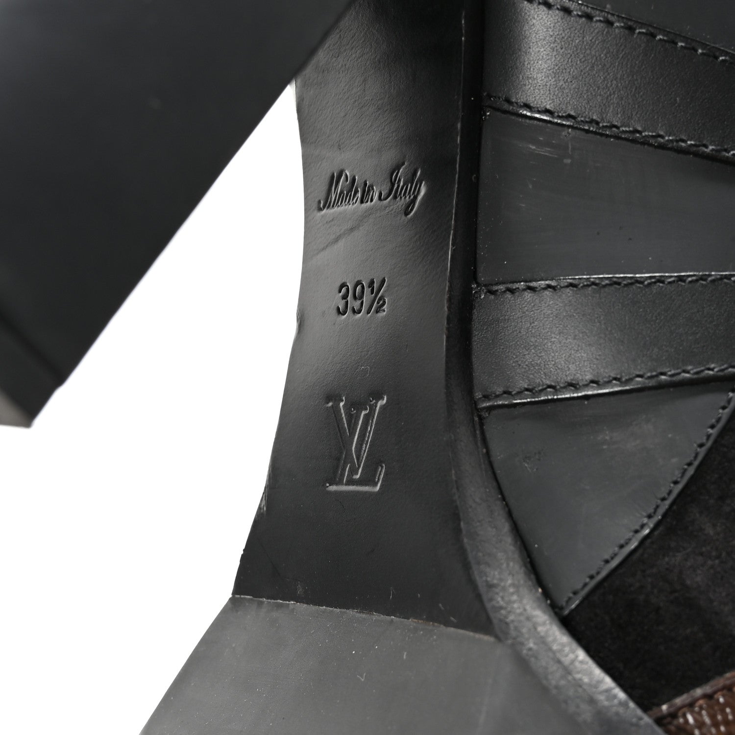Louis Vuitton Suede Calfskin Monogram Star Trail Ankle Boots 39.5 Black 7 of 8