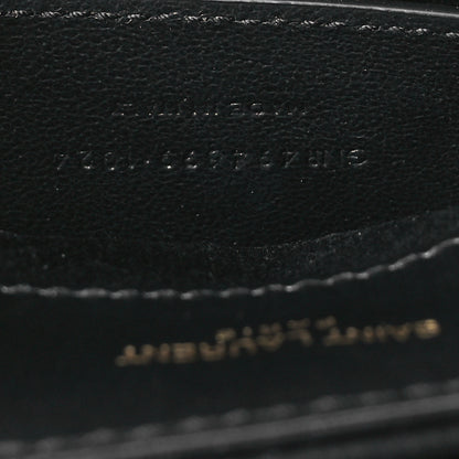 Saint Laurent Calfskin Y Quilted Monogram Small Loulou Chain Satchel Black 7 of 11