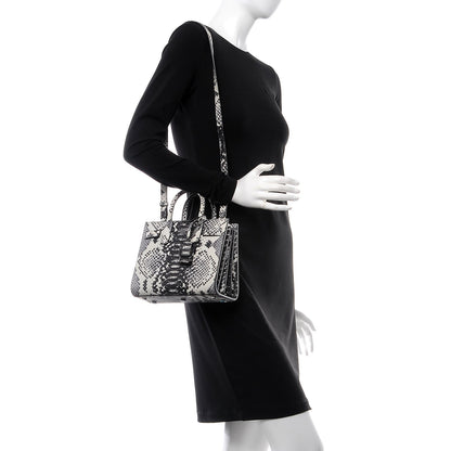 Saint Laurent Python Embossed Nano Sac De Jour Black White 2 of 8