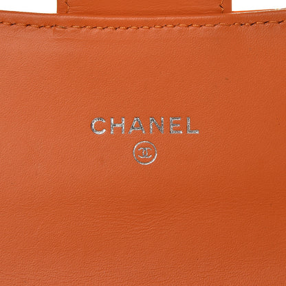 Chanel Patent Quilted Small Flap Wallet Orange 5 of 10