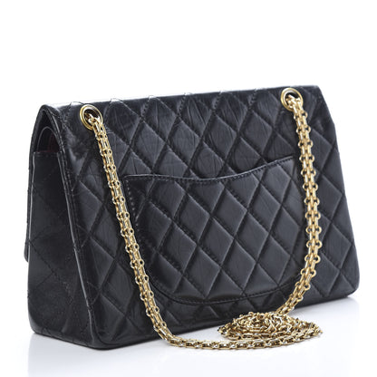 Chanel Aged Calfskin Quilted 2.55 Reissue 226 Flap Black 3 of 13