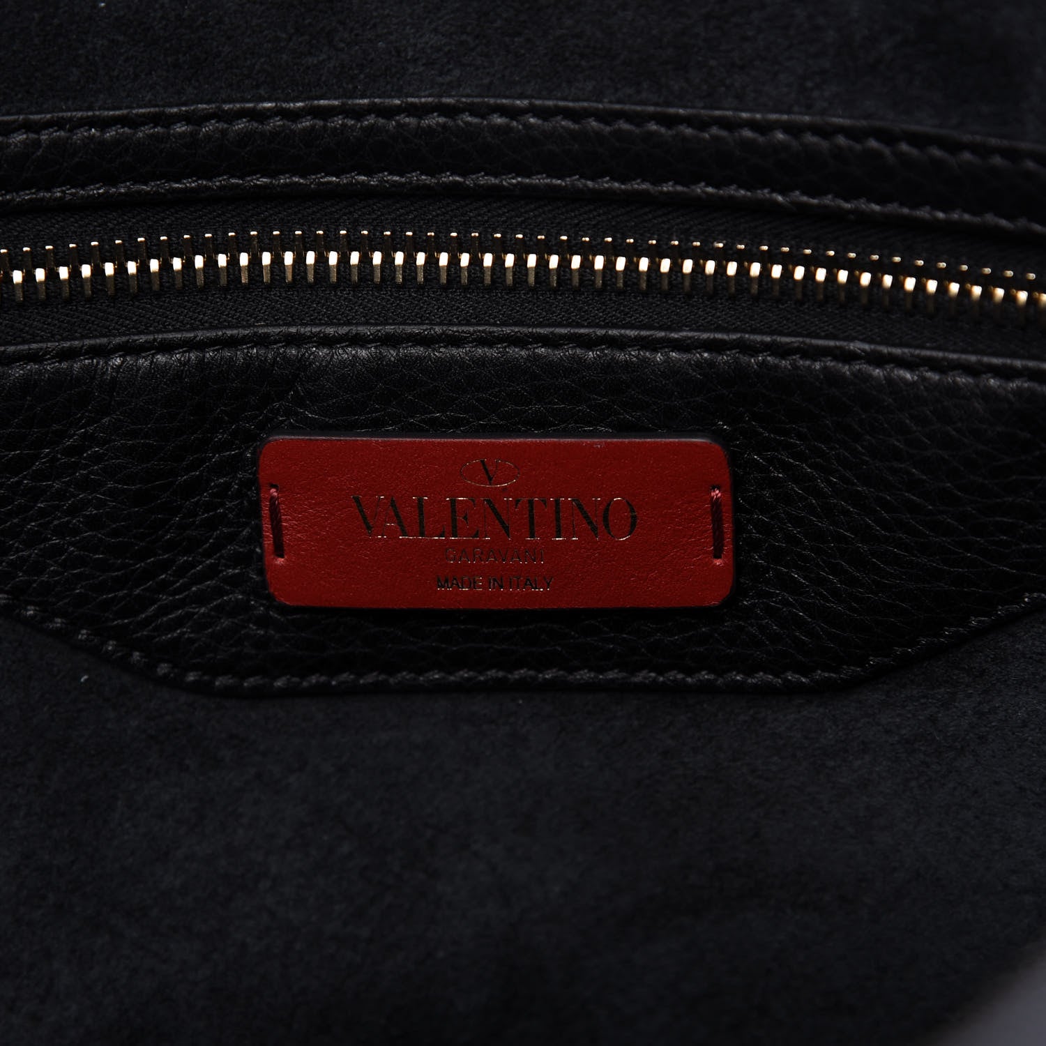 Valentino Garavani Grained Calfskin Rockstud Shoulder Tote Black 8 of 10