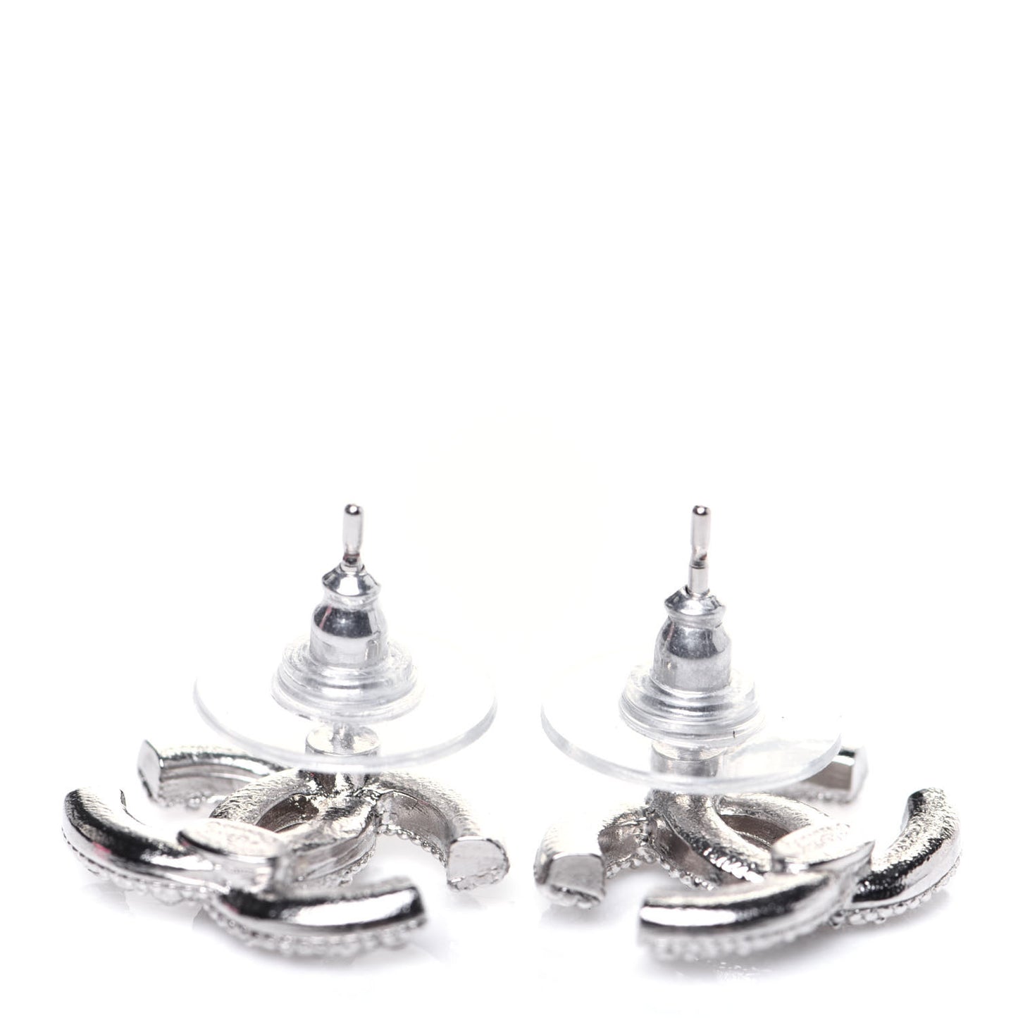 Crystal Mini Timeless CC Earrings Silver