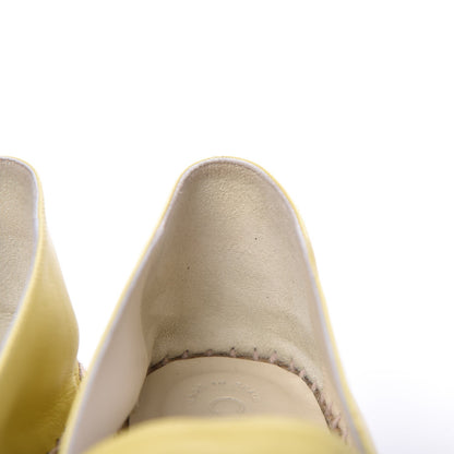 Chanel Lambskin CC Espadrilles 41 Yellow 13 of 15