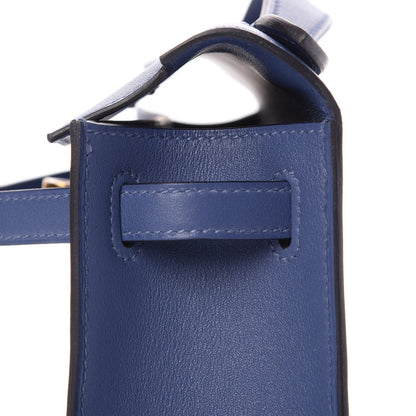 Hermes Swift Kelly Pochette Clutch Bleu Brighton 23 of 27