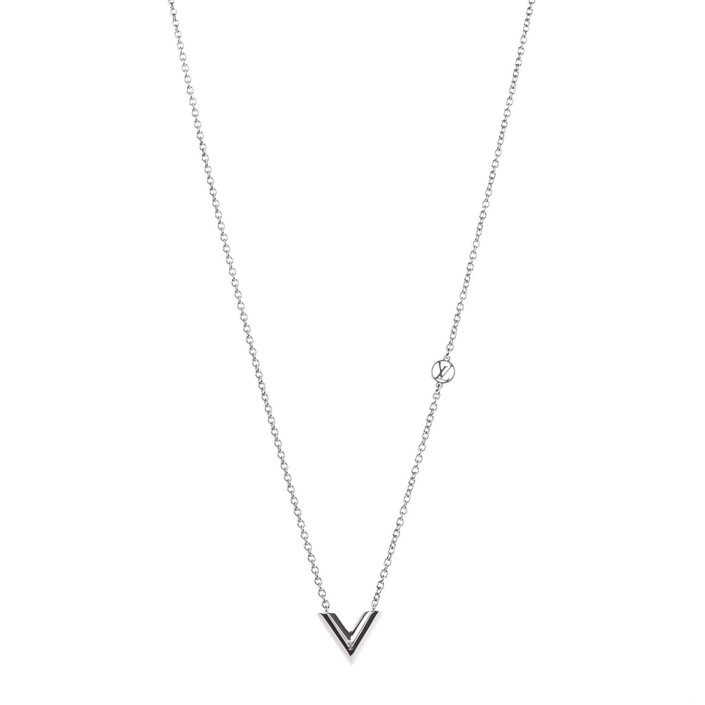 Metal Essential V Supple Necklace Silver