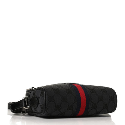 Gucci X BALENCIAGA BB Monogram Web Mini Ophidia Shoulder Bag Black 4 of 13