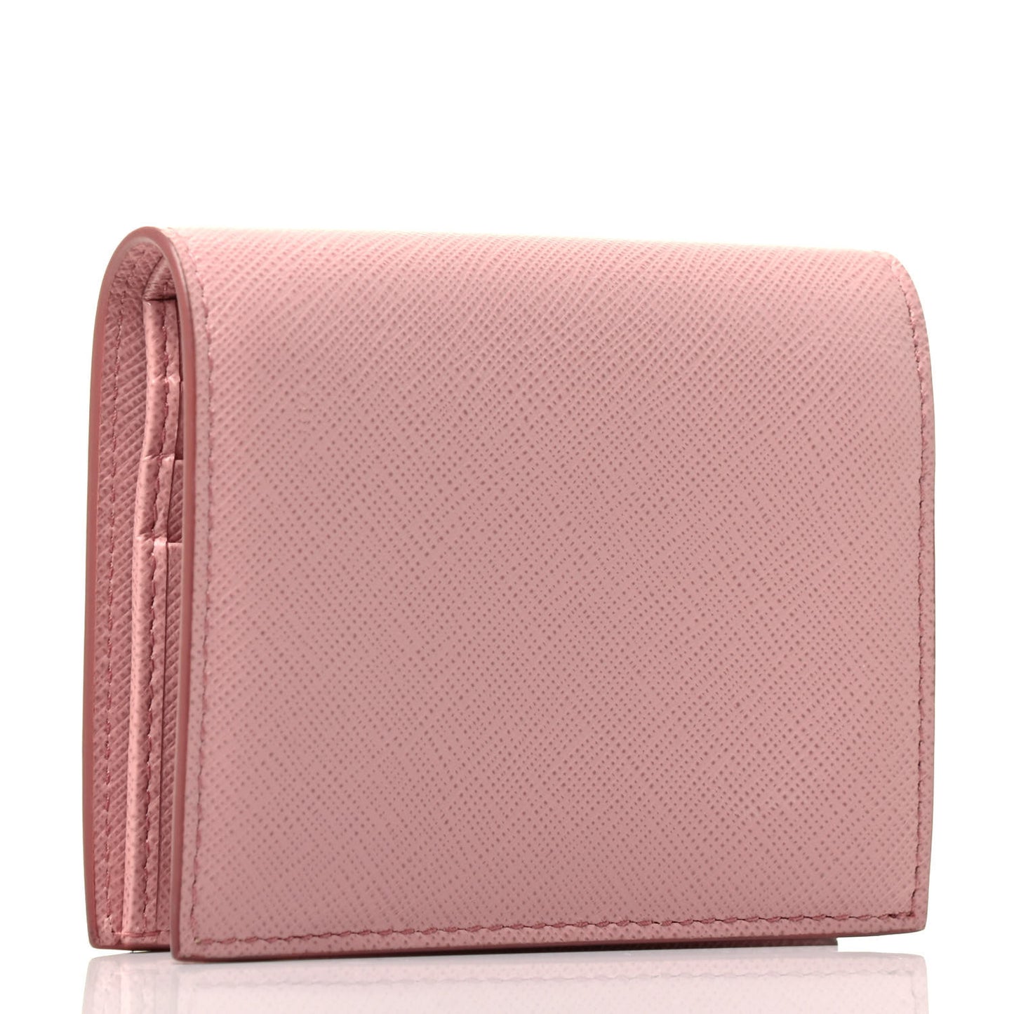 Saffiano Shine Monochrome Bi-Fold Wallet Petalo