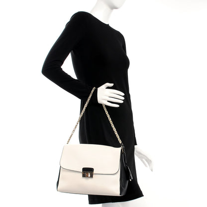 Christian Dior Calfskin Large Diorling Black Latte 2 of 12