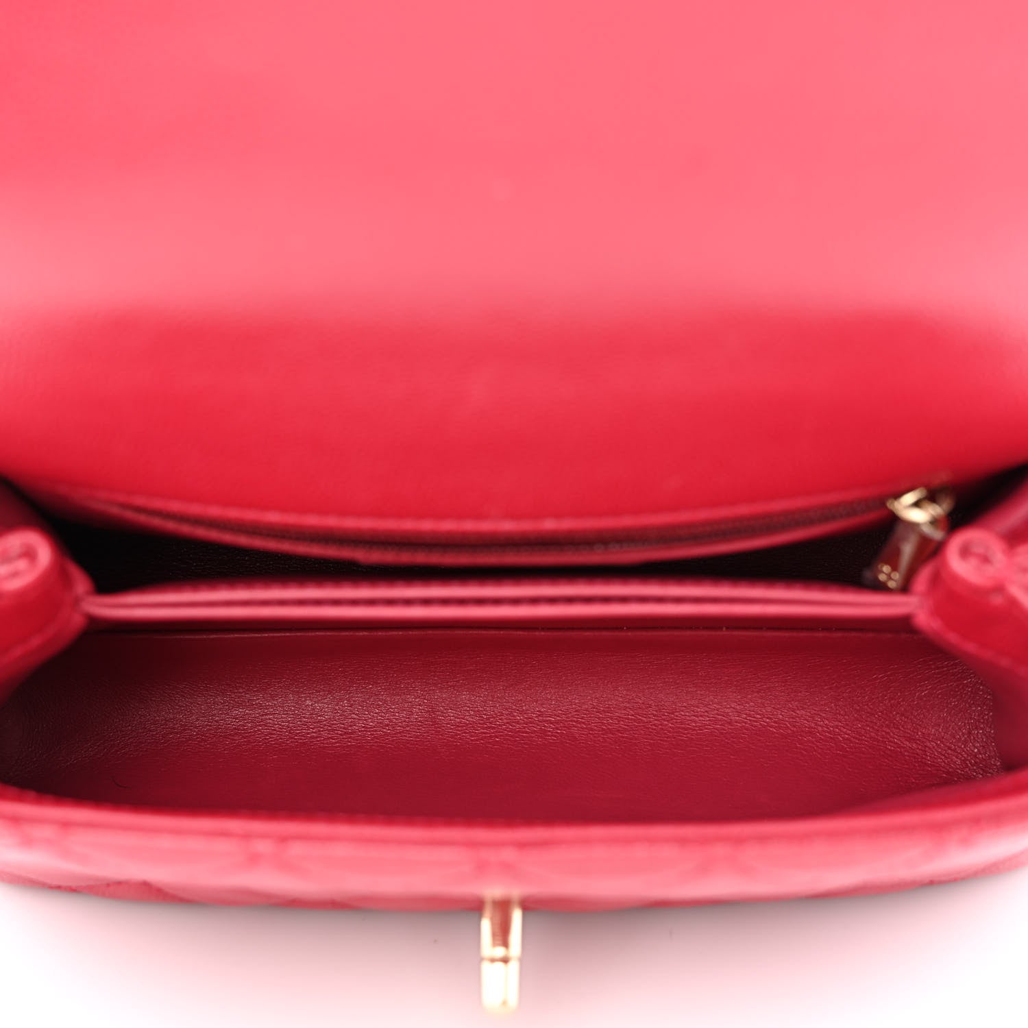 Chanel Caviar Quilted Mini Coco Handle Flap Dark Pink 5 of 14