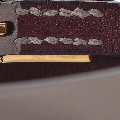 Hermes Swift Behapi Double Tour Bracelet T2 Gris Asphalte Bordeaux 5 of 6