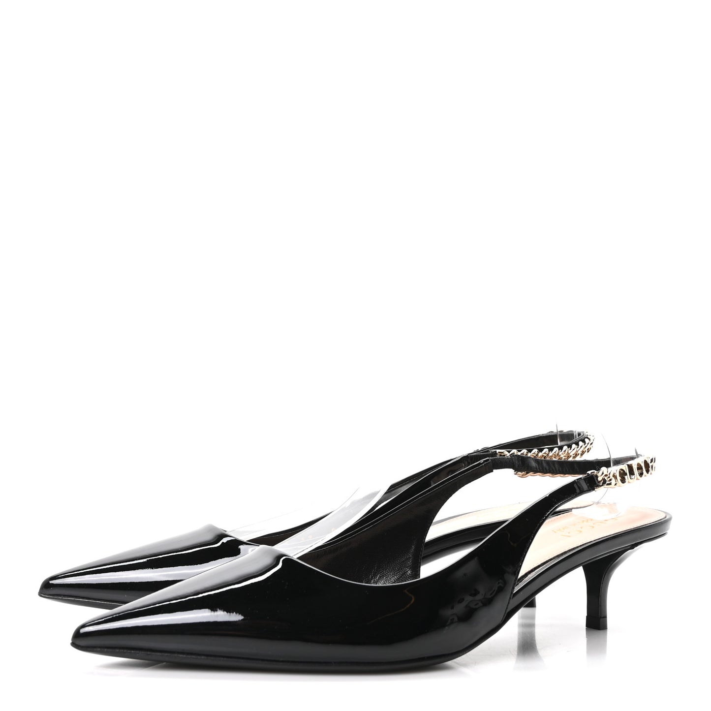 Patent Signoria 35mm Slingback Pumps 39 Black