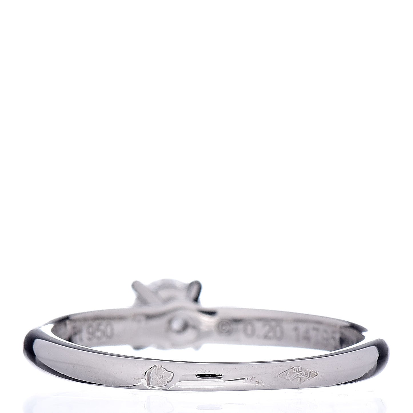 Platinum Diamond .20ct Solitaire Engagement Ring 47 4