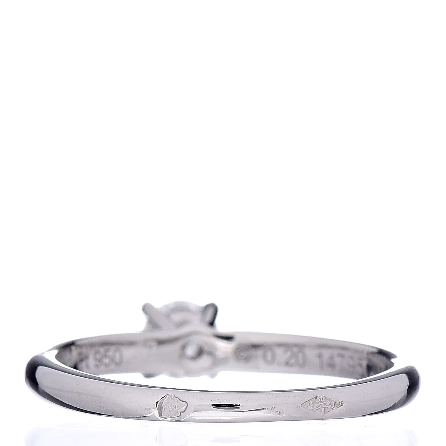 Cartier Platinum Diamond .20ct Solitaire Engagement Ring 47 4 4 of 7