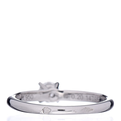 Cartier Platinum Diamond .20ct Solitaire Engagement Ring 47 4 4 of 7