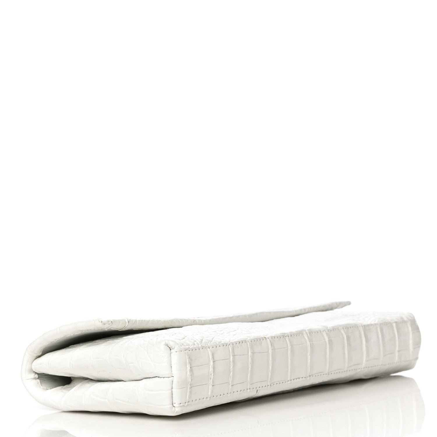 Nancy Gonzalez Crocodile Clutch White 4 of 18