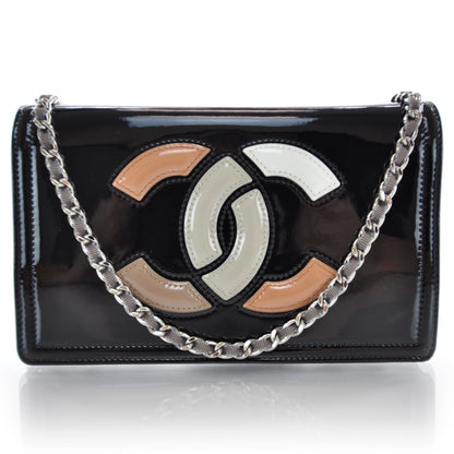 Chanel Patent Lipstick Wallet On Chain Black 1 of 8
