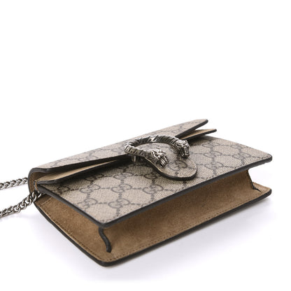 Gucci GG Supreme Monogram Super Mini Dionysus Shoulder Bag Taupe 4 of 10
