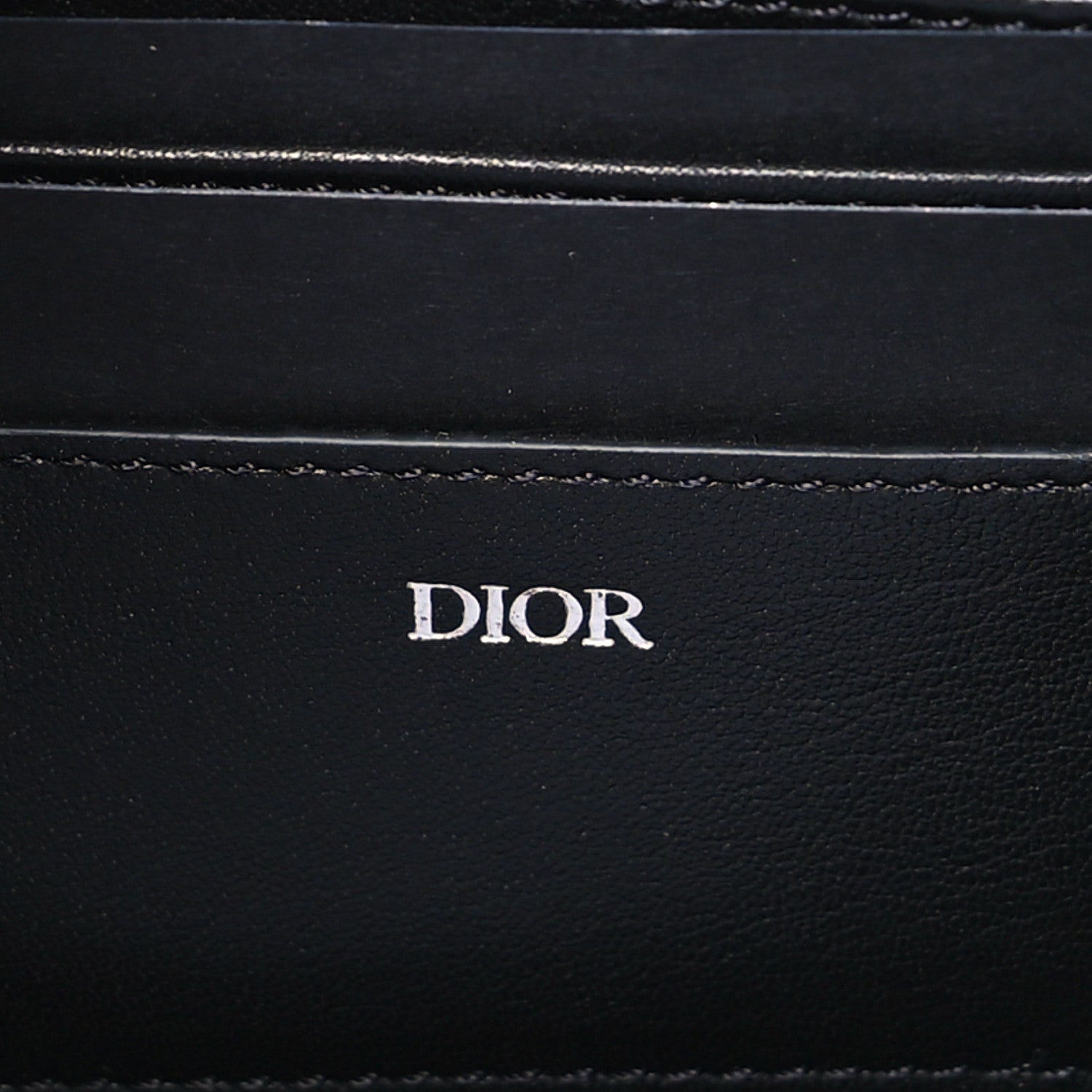 Christian Dior Oblique Jacquard Grained Calfskin Toiletry Pouch Blue Black 6 of 8
