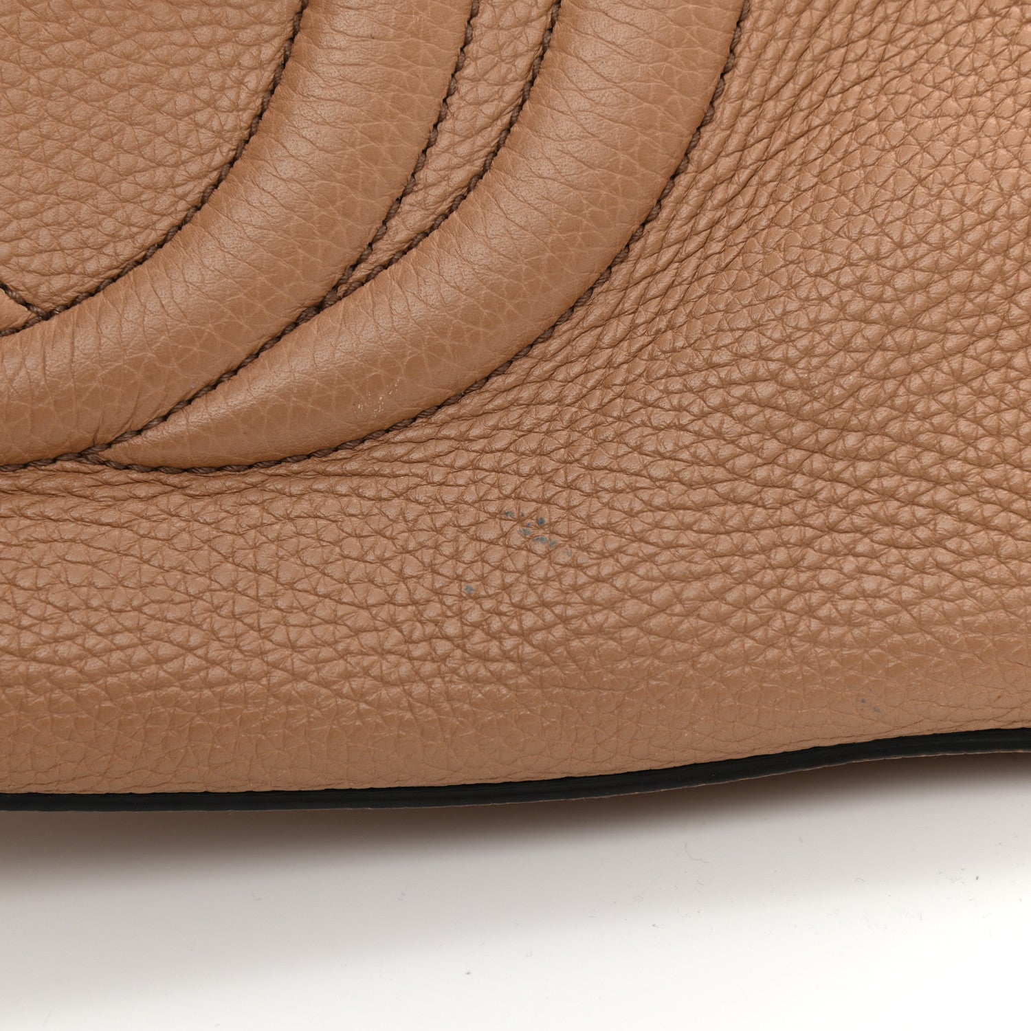 Gucci Pebbled Calfskin Large Soho Hobo Camelia 12 of 15