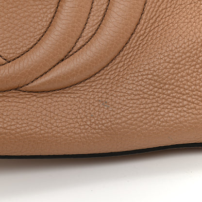 Gucci Pebbled Calfskin Large Soho Hobo Camelia 12 of 15