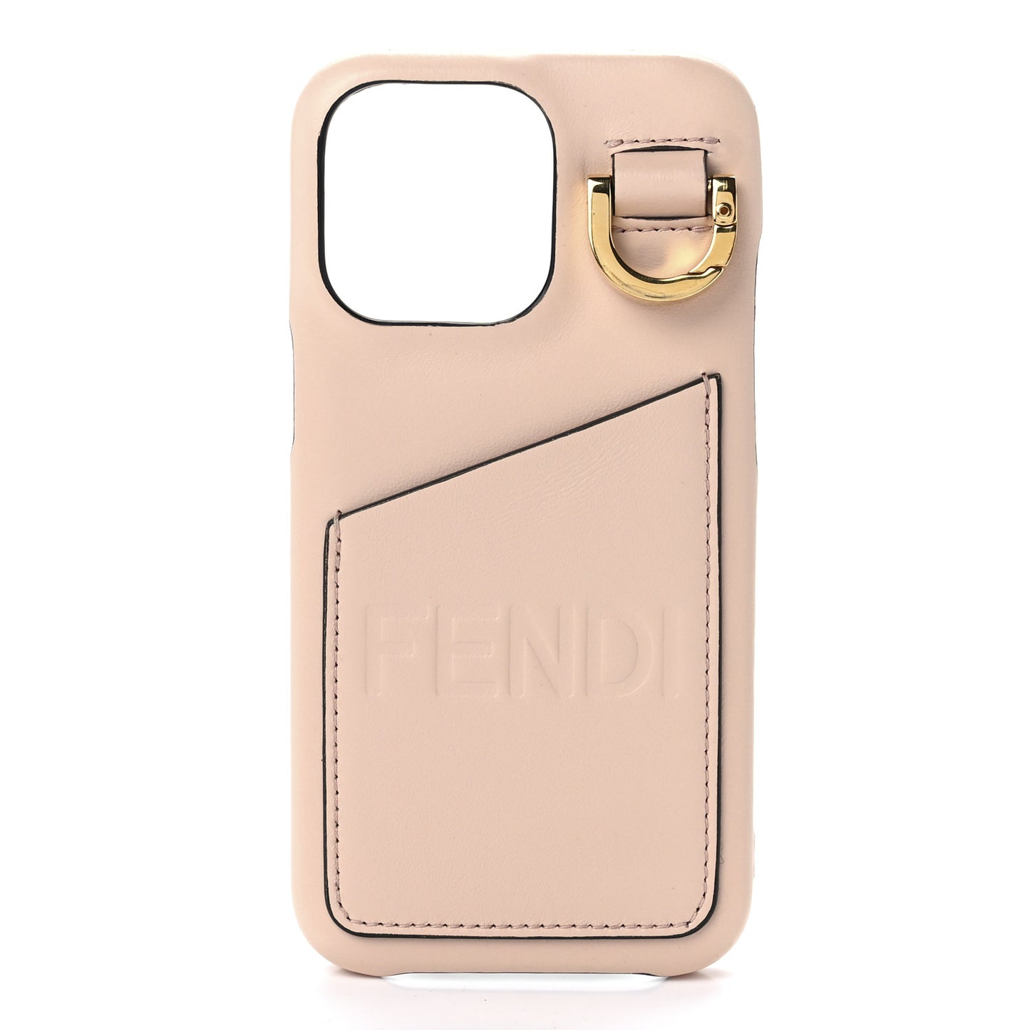 Nappa Logo Card Holder iPhone 13 Case Light Rose