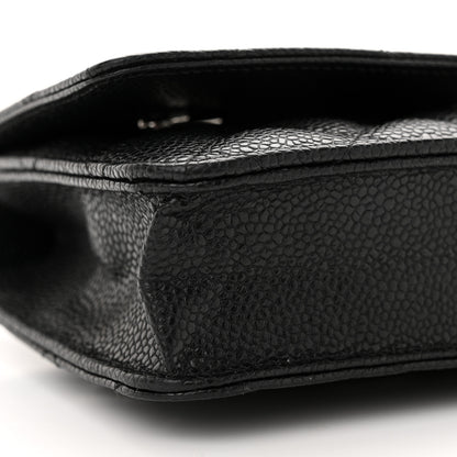 Chanel Caviar Quilted Wallet on Chain WOC Black 10 of 11