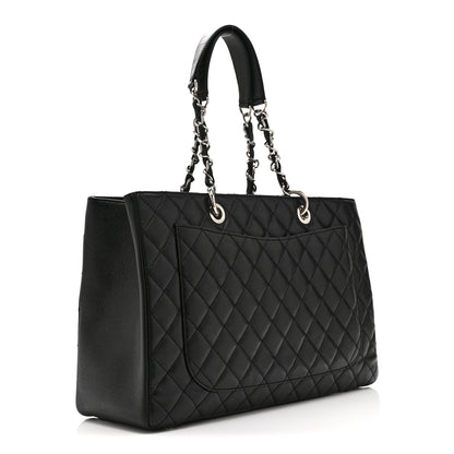 Chanel Caviar Quilted XL Grand Shopping Tote GST Black 3 of 11