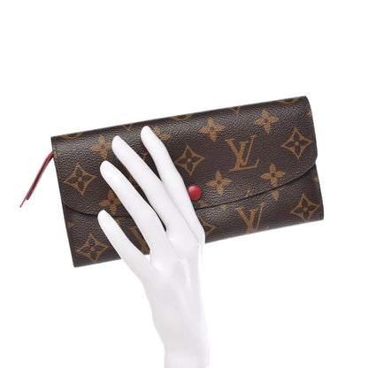 Louis Vuitton Monogram Emilie Wallet Red 2 of 9
