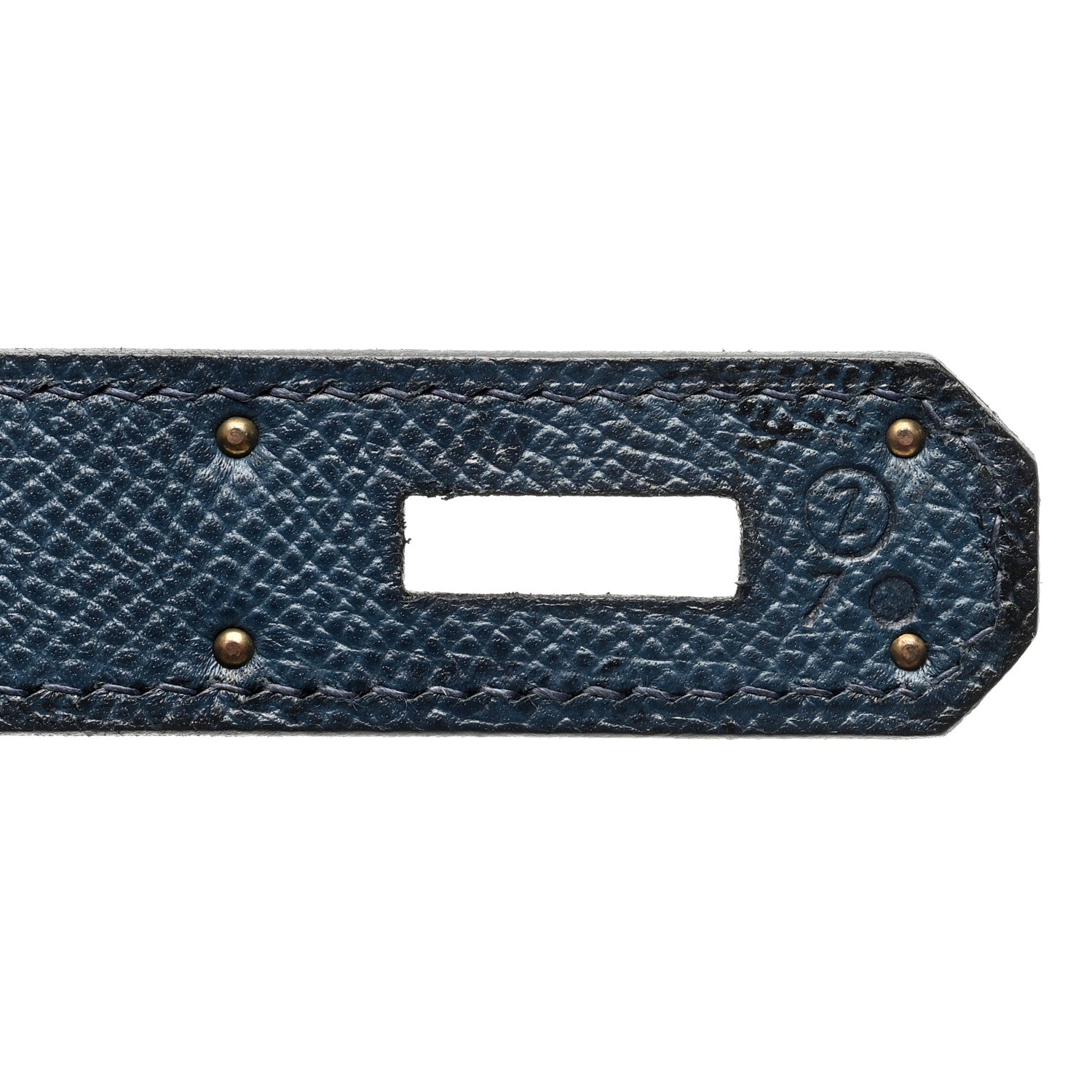 Hermes Courchevel Kelly Retourne 40 Bleu Marine 7 of 14
