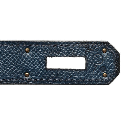 Hermes Courchevel Kelly Retourne 40 Bleu Marine 7 of 14