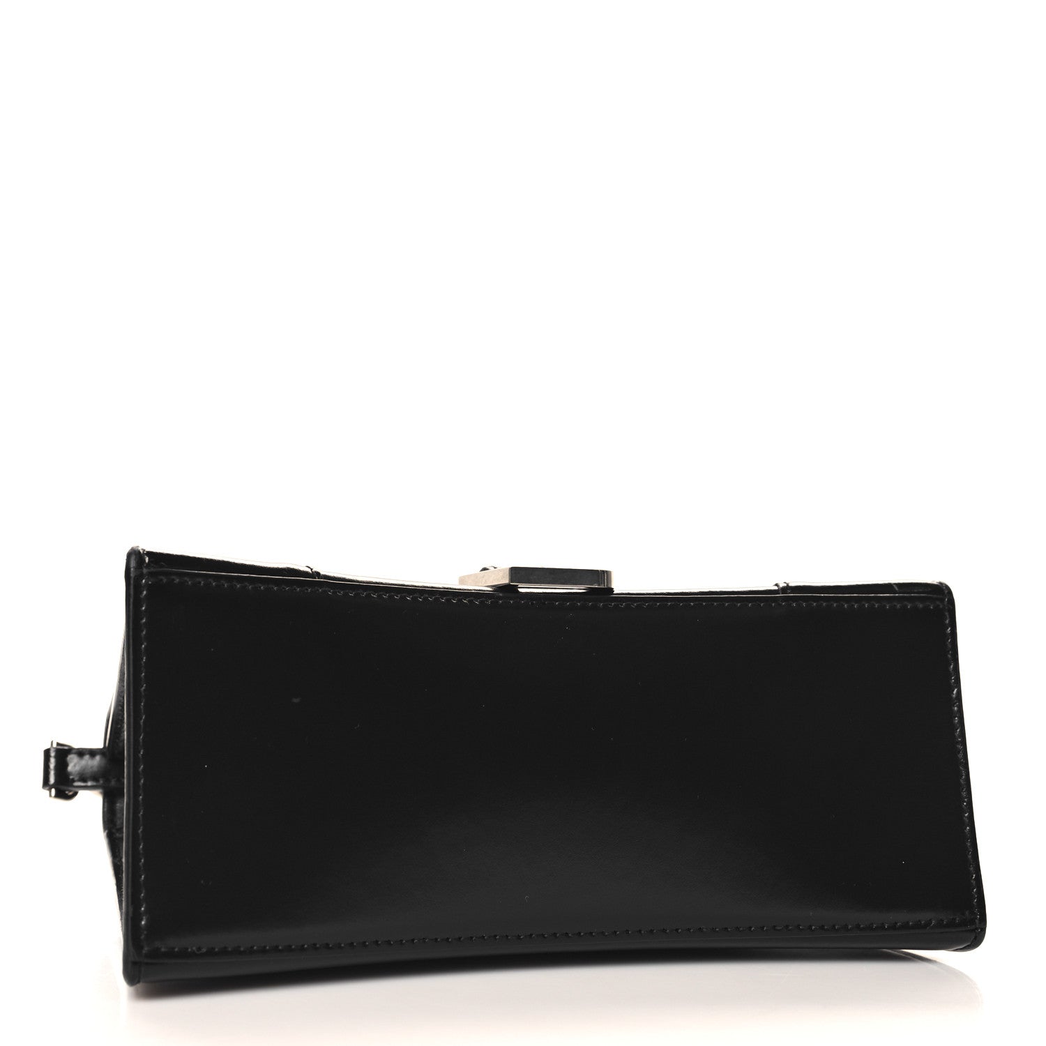 Balenciaga Box Calfskin Graffiti Logo Hourglass Top Handle Bag XS Black Silver 4 of 13