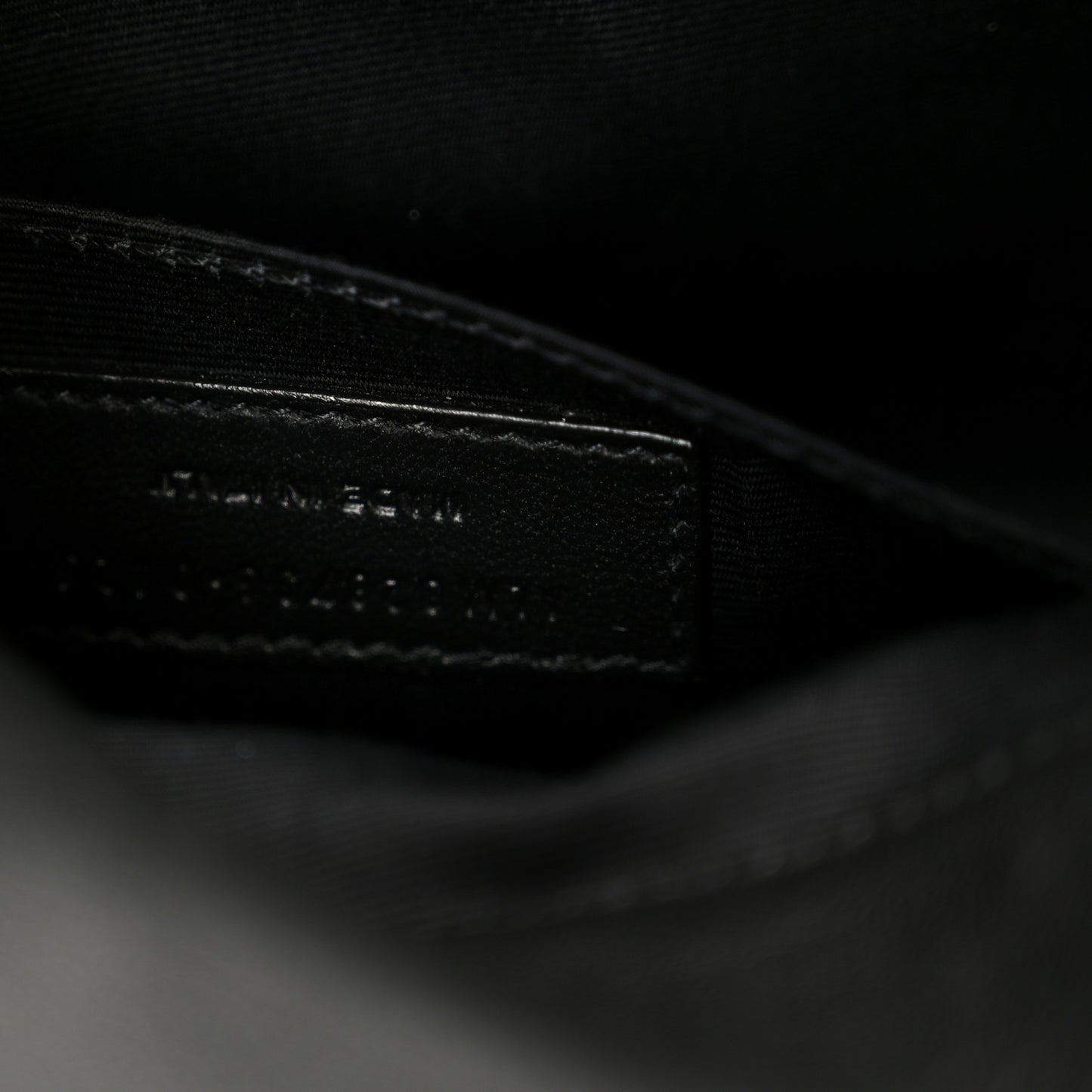 Grained Lambskin Monogram Mini Niki Chain Satchel Black