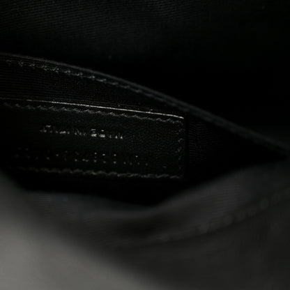 Saint Laurent Grained Lambskin Monogram Mini Niki Chain Satchel Black 7 of 11