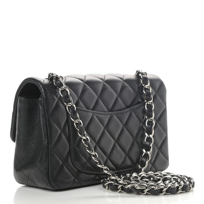 Chanel Lambskin Quilted Mini Rectangular Flap Black 3 of 11