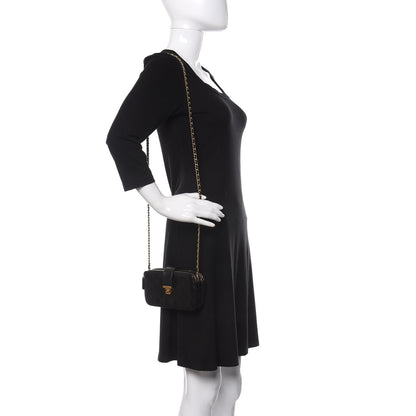 Chanel Goatskin Quilted CC Clutch With Chain Black 2 of 11
