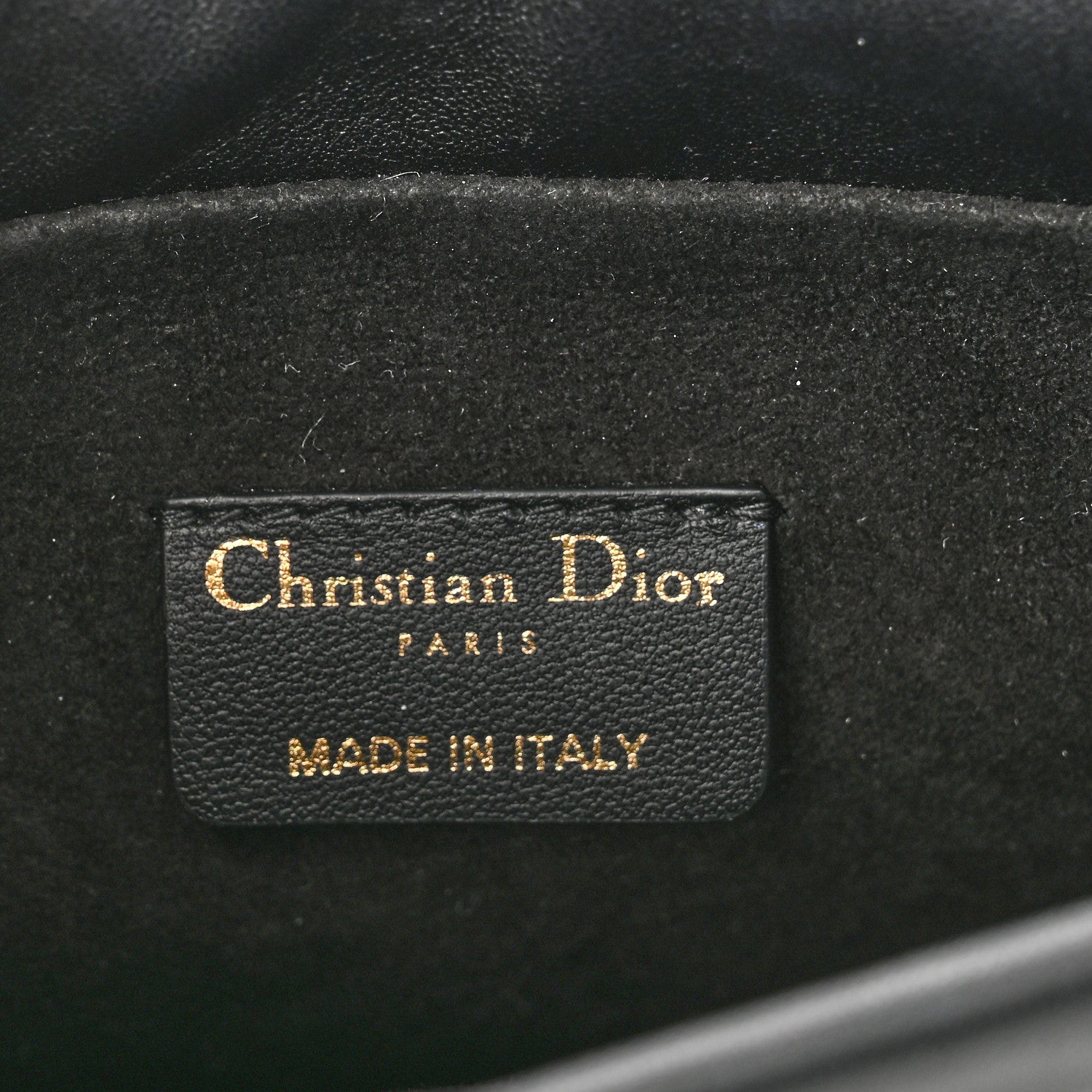 Christian Dior Lambskin Cannage Mini Top Handle Drawstring Bag Black 6 of 10