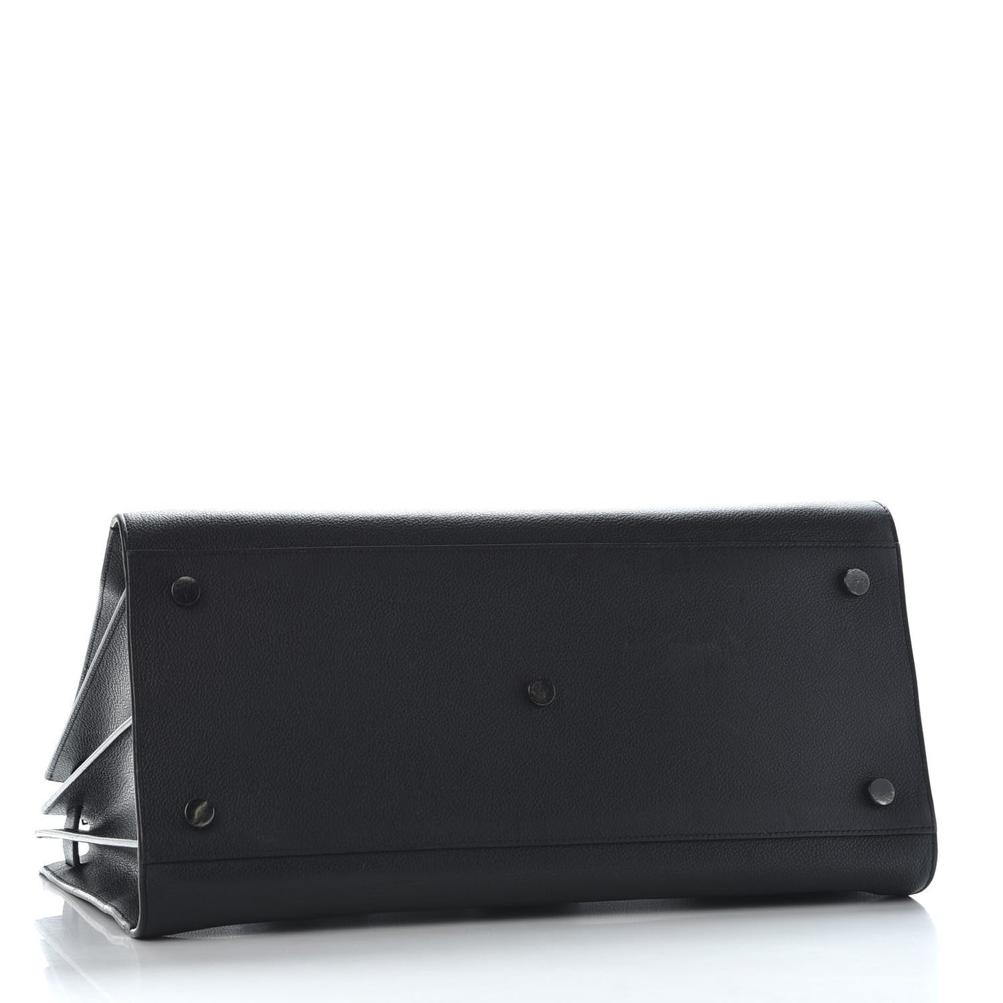 Grained Calfskin Large Sac De Jour Carryall Black
