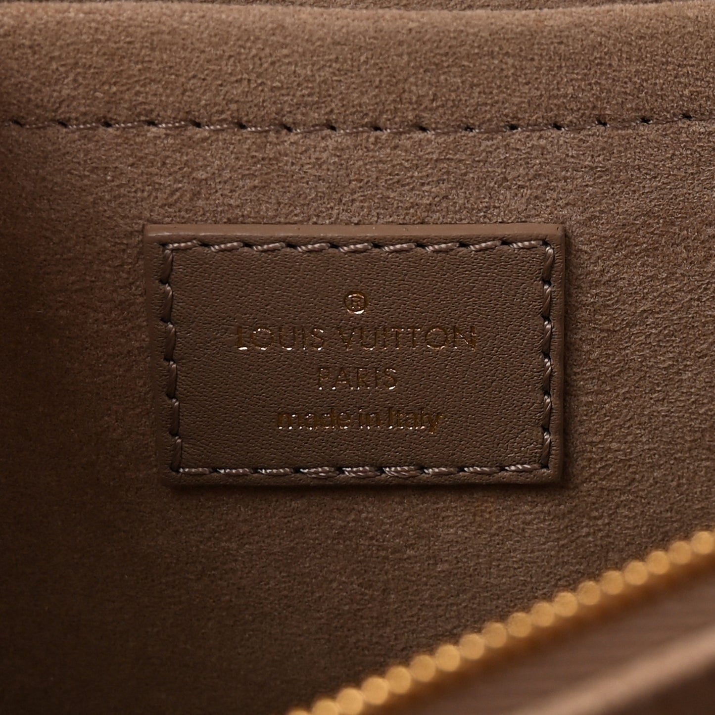 Calfskin LV New Wave Chain Bag Taupe