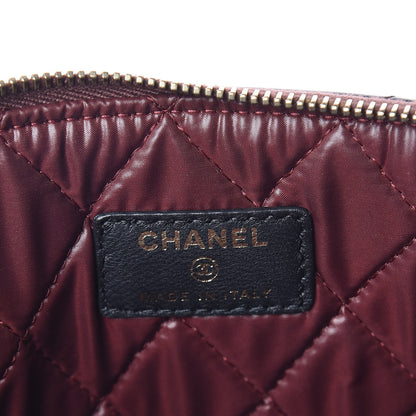 Chanel Lambskin Quilted Medium Cosmetic Case Black 6 of 9
