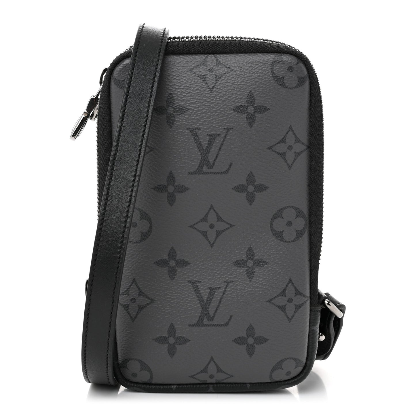 Monogram Eclipse Reverse Double Phone Pouch