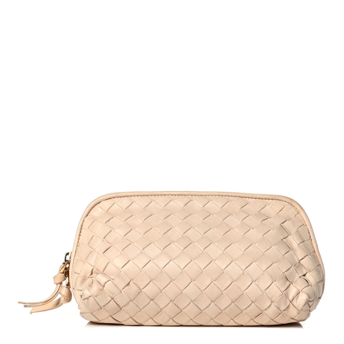 Nappa Intrecciato Cosmetic Pouch Bianco