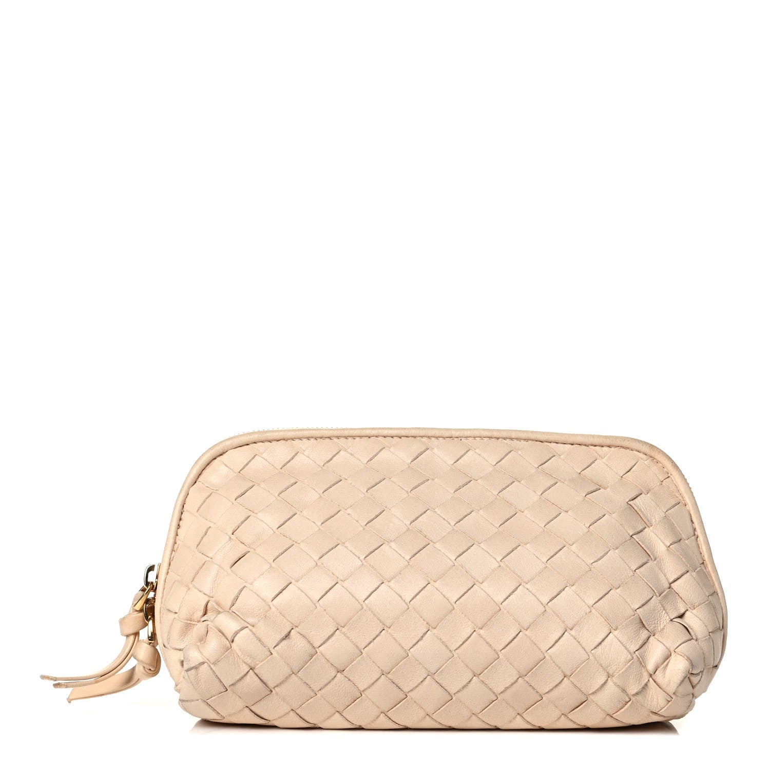 Bottega Veneta Nappa Intrecciato Cosmetic Pouch Bianco 1 of 6