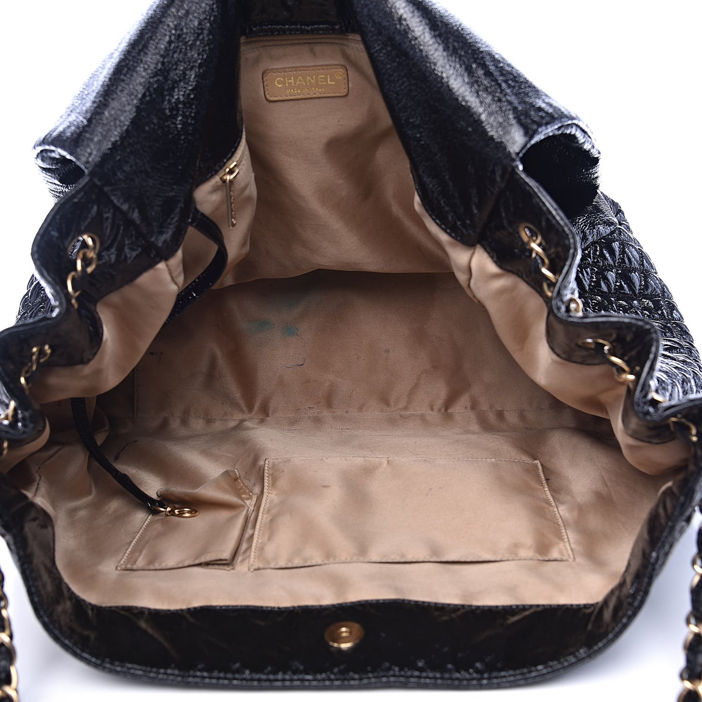 Vinyl XXL Rock and Chain Flap Black